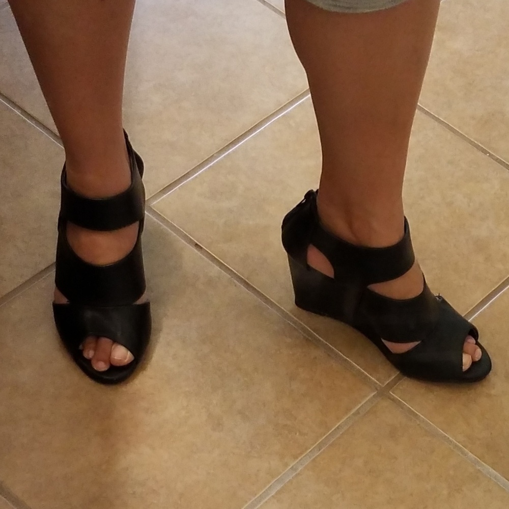 Black, Rampage, 8M, gladiator-like, sandals